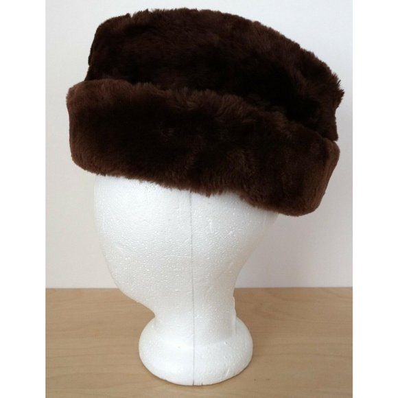 Vintage Eddie Bauer Brown Warm Winter Fur Hat main image 4